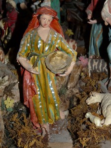 Colourful old figurine