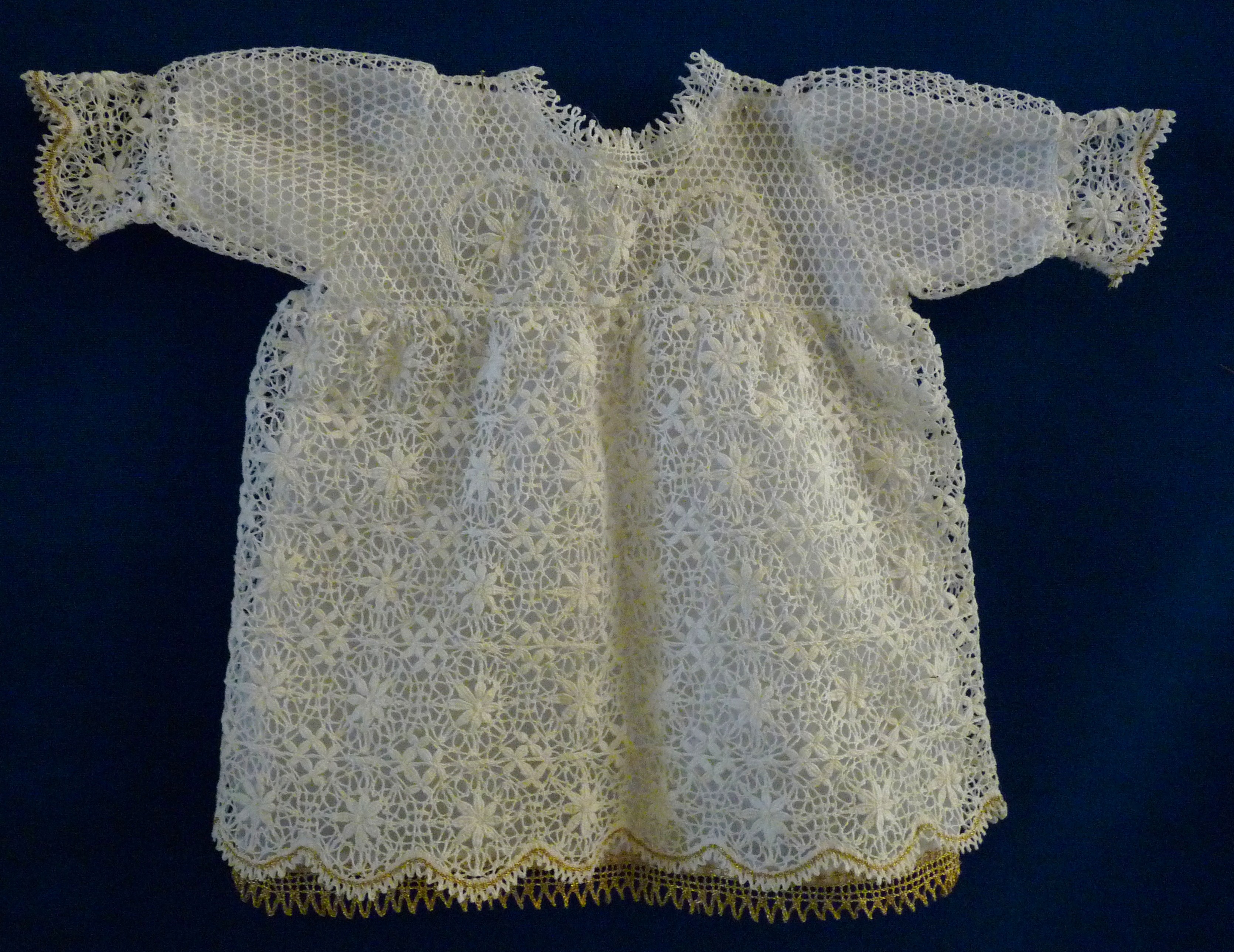 A baby dress made from Maltese lace (Photo - Fiona Vella).JPG