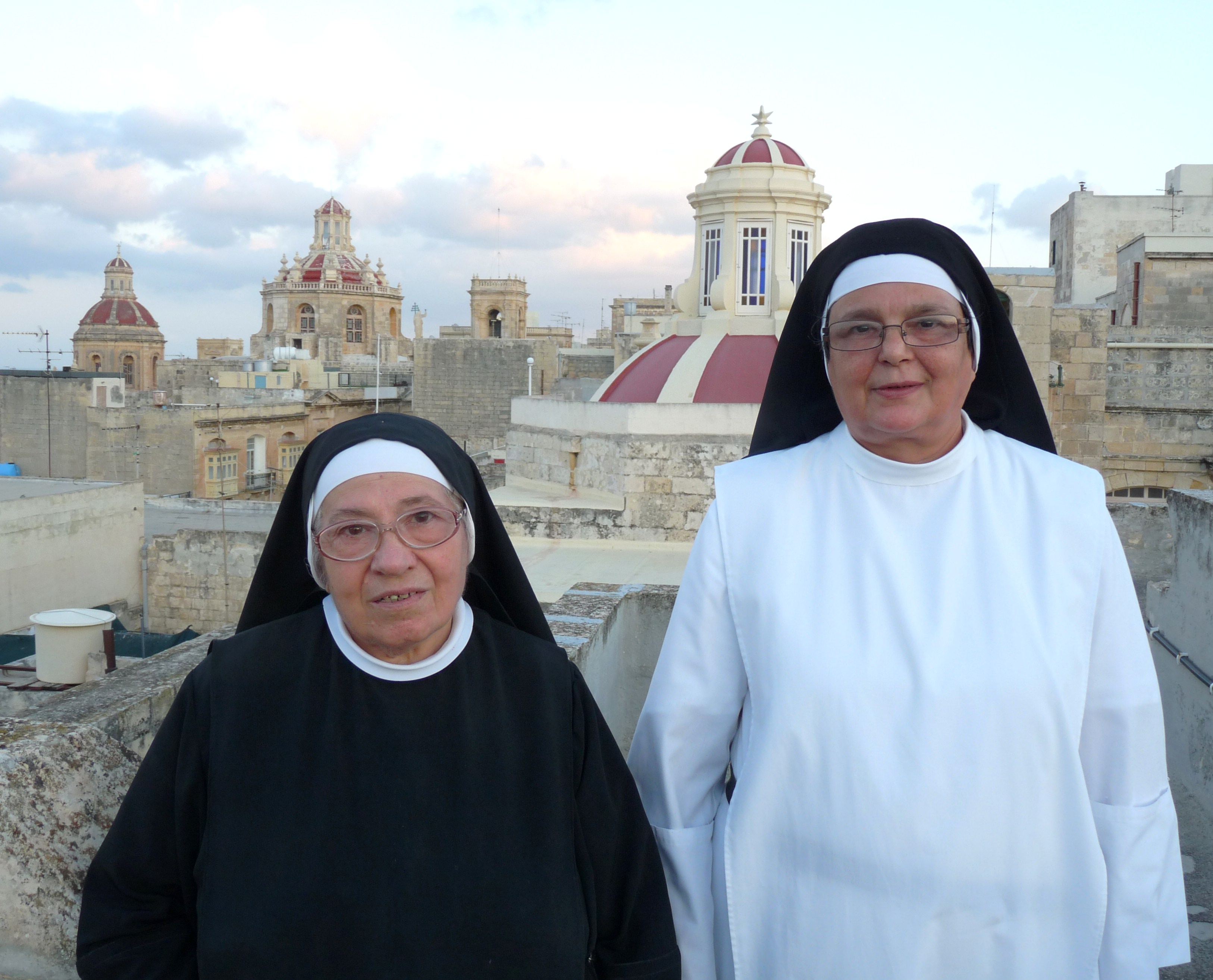 From left - Sr. Aloisia Bajada and Rev. Mother Abbess Sr. Michelina Mifsud.jpg